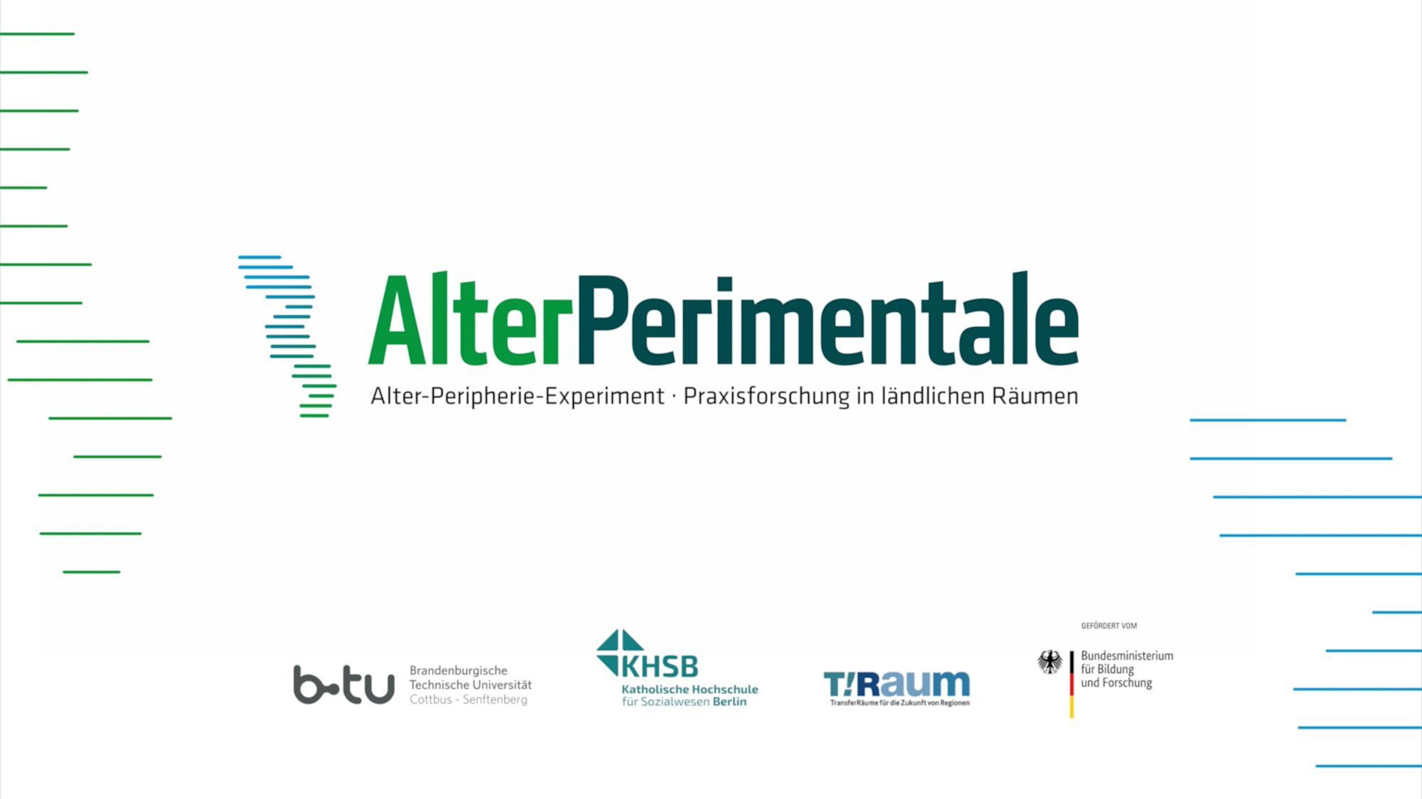 Title image with the "AlterPerimentale" logo and funding logos of the participating institutions